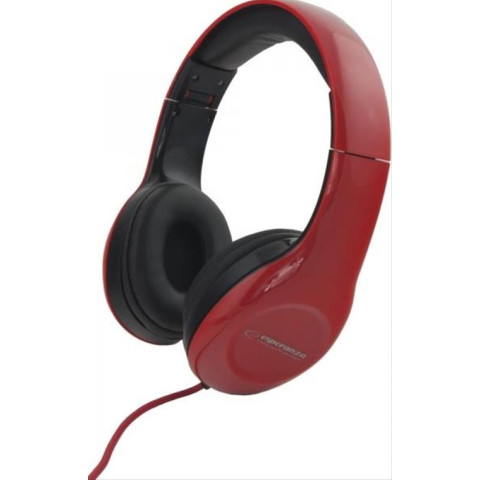 ESPERANZA STEREO AUDIO HEADPHONES SOUL RED EH138R