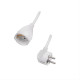 SONORA EC3W100 Προέκταση καλωδίου σούκο 3 μέτρα (3 x 1.5 mm²), σε λευκό χρώμα.