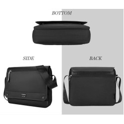 ARCTIC HUNTER τσάντα ώμου K00093-BK, με θήκη laptop, μαύρη