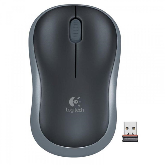 Logitech M185 Grey (Optical/Wireless/USB)
