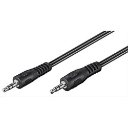GOOBAY καλώδιο ήχου 3.5mm 50019, 3 pin stereo, 1.5m, μαύρο GOOBAY καλώδιο ήχου 3.5mm 50019, 3 pin stereo, 1.5m, μαύρο