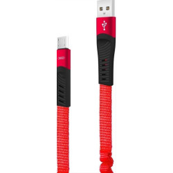 XO cable NB127 USB - microUSB 1,2 m 2,1A red GSM101027 XO cable NB127 USB - microUSB 1,2 m 2,1A red GSM101027