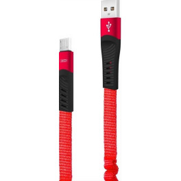 XO cable NB127 USB - microUSB 1,2 m 2,1A red GSM101027