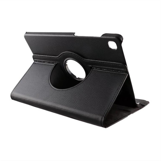 ΘΗΚΗ SAMSUNG P610/P615 TAB S6 LITE 10.4" LEATHER BOOK ROTATING STAND BLACK