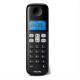 PHILIPS ασύρματο τηλέφωνο D1611B/34, με ελληνικό μενού, μαύρο PHILIPS ασύρματο τηλέφωνο D1611B/34, με ελληνικό μενού, μαύρο