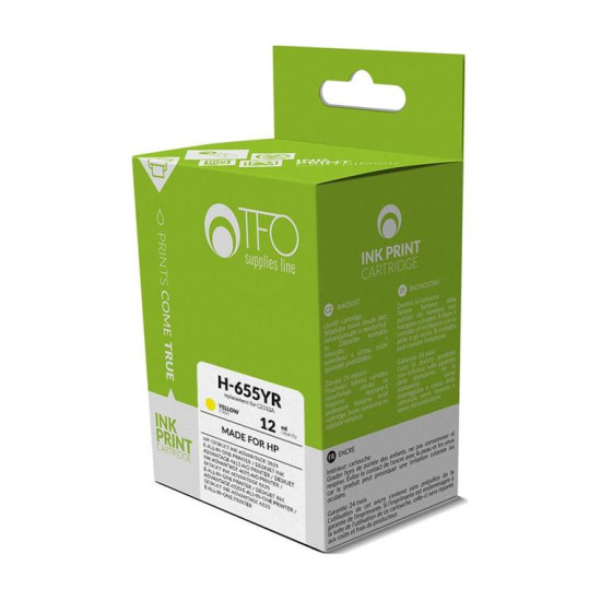 Ink TFO H-655YR (CZ112A) 12ml T_0011808 ΣΥΜΒΑΤΟ ΓΙΑ HP H-655YR Ink TFO H-655YR (CZ112A) 12ml T_0011808 ΣΥΜΒΑΤΟ ΓΙΑ HP H-655YR