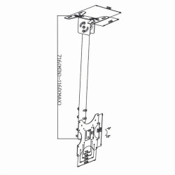 NEDIS Universal βάση οροφής για τηλεοράσεις 26 - 42". TVCM1330BK NEDIS Universal βάση οροφής για τηλεοράσεις 26 - 42". TVCM1330BK