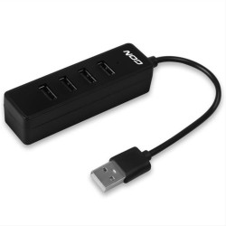 USB 2.0 Hub 4 θυρών σε μαύρο χρώμα NOD WORK HUB 4.2