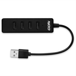 USB 2.0 Hub 4 θυρών σε μαύρο χρώμα NOD WORK HUB 4.2