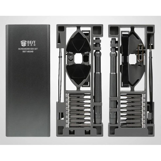 BEST σετ εργαλείων με κατσαβίδια ακριβείας BST-8934B, κασετίνα, 24τμχ BEST σετ εργαλείων με κατσαβίδια ακριβείας BST-8934B, κασετίνα, 24τμχ