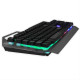 Ενσύρματο gaming πληκτρολόγιο, RGB LED, gun metal αλουμίνιο, βάση για smartphone NOD DEFENDER