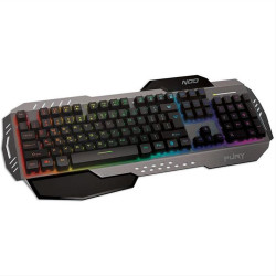 Ενσύρματο gaming πληκτρολόγιο, με RGB LED οπίσθιο φωτισμό, αλουμίνιο και palm rest NOD FURY