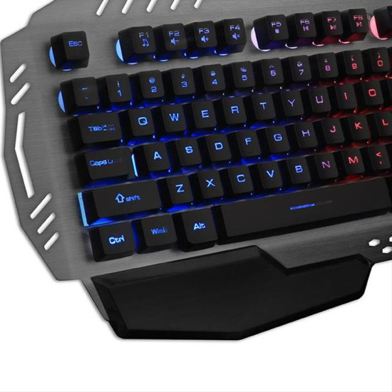 Ενσύρματο gaming πληκτρολόγιο, με RGB LED οπίσθιο φωτισμό, αλουμίνιο και palm rest NOD FURY Ενσύρματο gaming πληκτρολόγιο, με RGB LED οπίσθιο φωτισμό, αλουμίνιο και palm rest NOD FURY