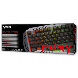 Ενσύρματο gaming πληκτρολόγιο, με RGB LED οπίσθιο φωτισμό, αλουμίνιο και palm rest NOD FURY Ενσύρματο gaming πληκτρολόγιο, με RGB LED οπίσθιο φωτισμό, αλουμίνιο και palm rest NOD FURY