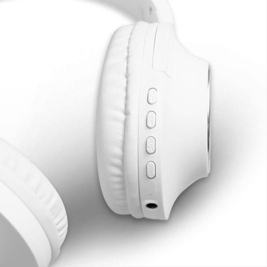 Bluetooth over-ear ακουστικά με μικρόφωνο, σε λευκό χρώμα NOD PLAYLIST WHITE Bluetooth over-ear ακουστικά με μικρόφωνο, σε λευκό χρώμα NOD PLAYLIST WHITE