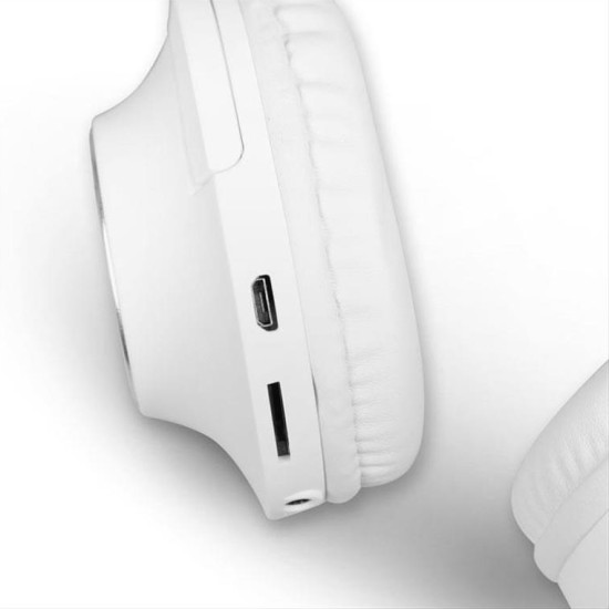 Bluetooth over-ear ακουστικά με μικρόφωνο, σε λευκό χρώμα NOD PLAYLIST WHITE Bluetooth over-ear ακουστικά με μικρόφωνο, σε λευκό χρώμα NOD PLAYLIST WHITE