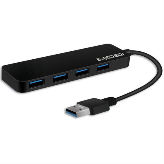 USB 3.0 Hub αλουμινίου 4 θυρών σε μαύρο χρώμα NOD METAL HUB 4.3 USB 3.0 Hub αλουμινίου 4 θυρών σε μαύρο χρώμα NOD METAL HUB 4.3