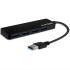 USB 3.0 Hub αλουμινίου 4 θυρών σε μαύρο χρώμα NOD METAL HUB 4.3