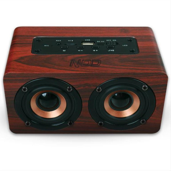 Ξύλινο φορητό bluetooth ηχείο, 2 x 5W NOD CONCERTO Ξύλινο φορητό bluetooth ηχείο, 2 x 5W NOD CONCERTO
