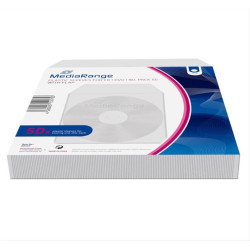 MEDIARANGE πλαστική θήκη CD/DVD με καπάκι, 50τμχ BOX64