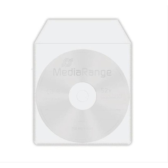 MEDIARANGE πλαστική θήκη CD/DVD με καπάκι, 50τμχ BOX64
