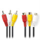 NEDIS A/V 3x RCA αρσ. - 3x RCA θηλ CVGP24305BK30