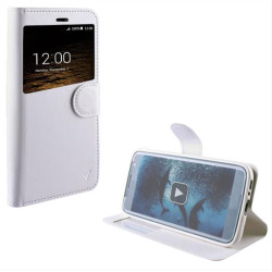 CASE SAMSUNG J5 2016 J510 LEATHER-TPU VIEW BOOK STAND WHITE