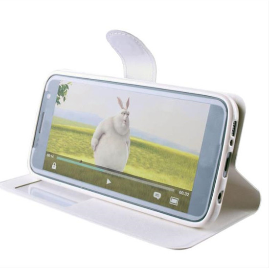 ΘΗΚΗ SAMSUNG J5 2016 J510 LEATHER-TPU VIEW BOOK STAND WHITE