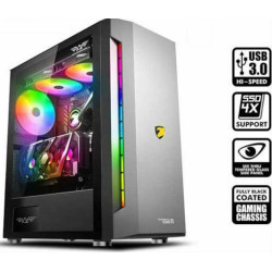 ARMAGGEDDON ATX GAMING PC CASE WITH RGB LIGHT TESSARAXX CORE 11 BLACK ARMAGGEDDON ATX GAMING PC CASE WITH RGB LIGHT TESSARAXX CORE 11 BLACK