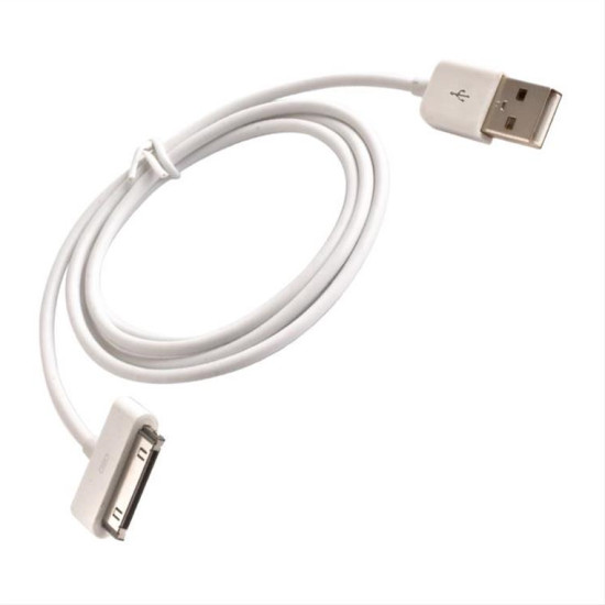 Cable USB - 30 - pin 1,0 m 1A white bulk