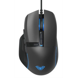 AULA ενσύρματο gaming ποντίκι Wind F808, 4200DPI, 10 πλήκτρα, RGB, μαύρο