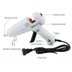 BEST Πιστόλι θερμικής σιλικόνης BST-B-F, 40W, λευκό BEST Πιστόλι θερμικής σιλικόνης BST-B-F, 40W, λευκό