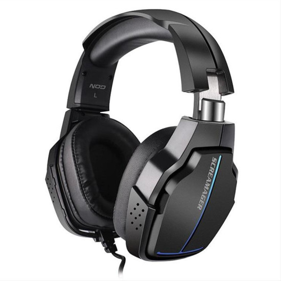 Gaming headset με αναδιπλούμενο μικρόφωνο και rainbow RGB LED φωτισμό NOD SCREAMAGER Gaming headset με αναδιπλούμενο μικρόφωνο και rainbow RGB LED φωτισμό NOD SCREAMAGER
