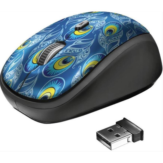 TRUST - Yvi Wireless Mouse - peacock 23388 TRUST - Yvi Wireless Mouse - peacock 23388