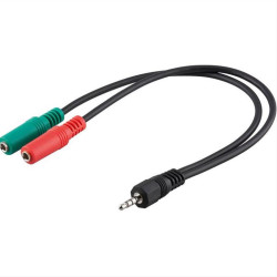 Αντάπτορας ήχου 0,3m, κατάλληλο για headsets 50467 Αντάπτορας ήχου 0,3m, κατάλληλο για headsets 50467