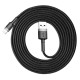 BASEUS Cable USB For iPhone Lightning 8-pin 2A 3 meter Gold+Black CALKLF-RV1