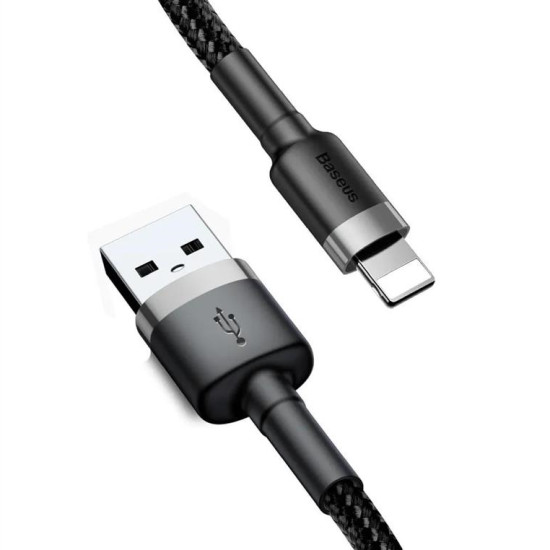 BASEUS Cable USB For iPhone Lightning 8-pin 2A 3 meter Gold+Black CALKLF-RV1