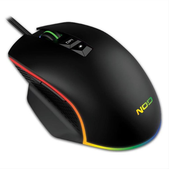 Ενσύρματο RGB gaming mouse, με ανάλυση έως και 6400 DPI NOD RUN AMOK Ενσύρματο RGB gaming mouse, με ανάλυση έως και 6400 DPI NOD RUN AMOK