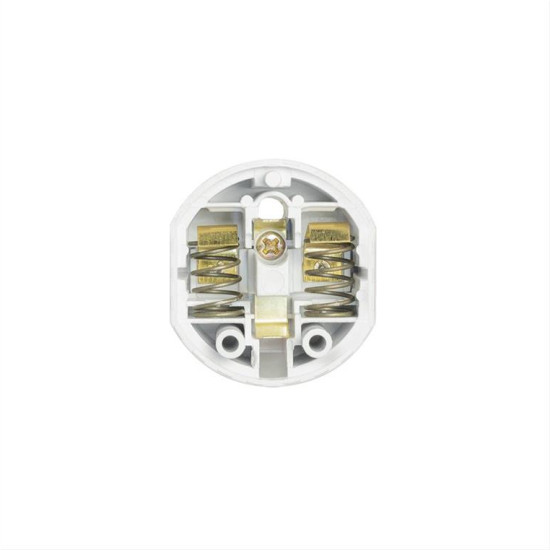 Adapter No brand BX-9625, UK to EU Schuko, 220V, High Quality, White