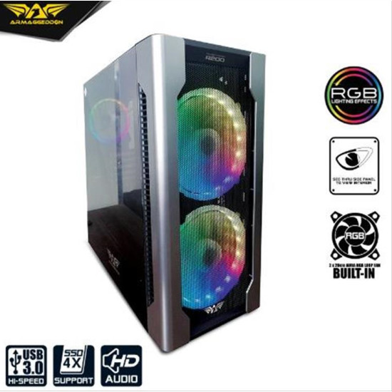 ARMAGGEDDON GAMING PC CASE AIRSTREAM R200 ARMAGGEDDON GAMING PC CASE AIRSTREAM R200