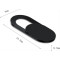 Camera cover rounded black OEM001761