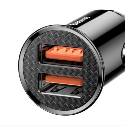 BASEUS car charger 2x USB Quick Charger QC3.0 30W Black CCALL-YD01 BASEUS car charger 2x USB Quick Charger QC3.0 30W Black CCALL-YD01