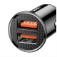 BASEUS car charger 2x USB Quick Charger QC3.0 30W Black CCALL-YD01
