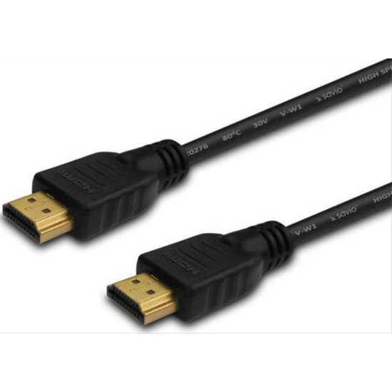 Elmak Cable HDMI CL-34 10m Black, gold, v1.4 3D SAVIO CL-34