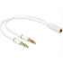 DELOCK Αντάπτορας από 3.5mm 4-pin jack σε 2x 3.5m 3-pin jack