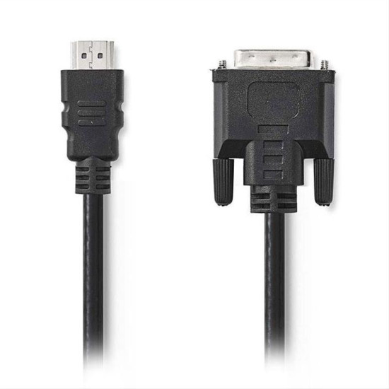 NEDIS Καλώδιο HDMI αρσ. - DVI-D 24+1-Pin αρσ., 5m CCGP34800BK50
