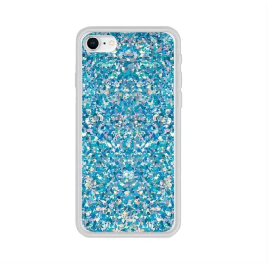 Liquid Sparkle TPU case for iPhone 7 / 8 / SE 2 blue GSM103190 Liquid Sparkle TPU case for iPhone 7 / 8 / SE 2 blue GSM103190