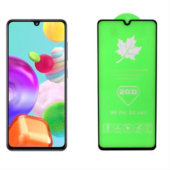 IDOL 1991 TEMPERED GLASS SAMSUNG A41 A415 6.1" 9H 0.25mm 20D FULL GLUE SEMI CURVED BLACK