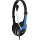 ESPERANZA STEREO HEADPHONES WITH MICROPHONE ROOSTER BLUE EH158B