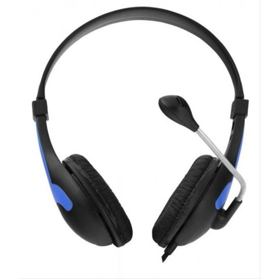 ESPERANZA STEREO HEADPHONES WITH MICROPHONE ROOSTER BLUE EH158B